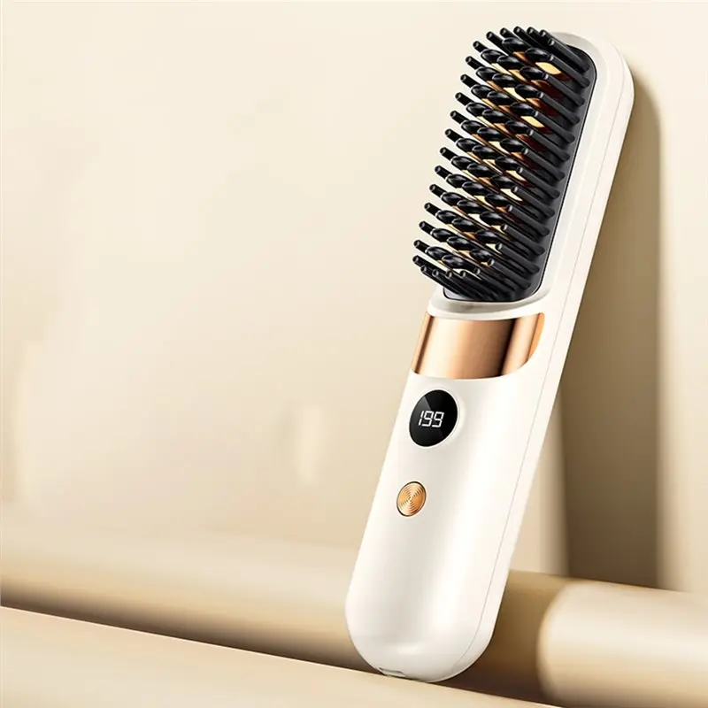 【EASTER DAY】Portable Straight Hair Comb Adjustable Heat Straight Hair Comb Straight Hair Comb LED Display