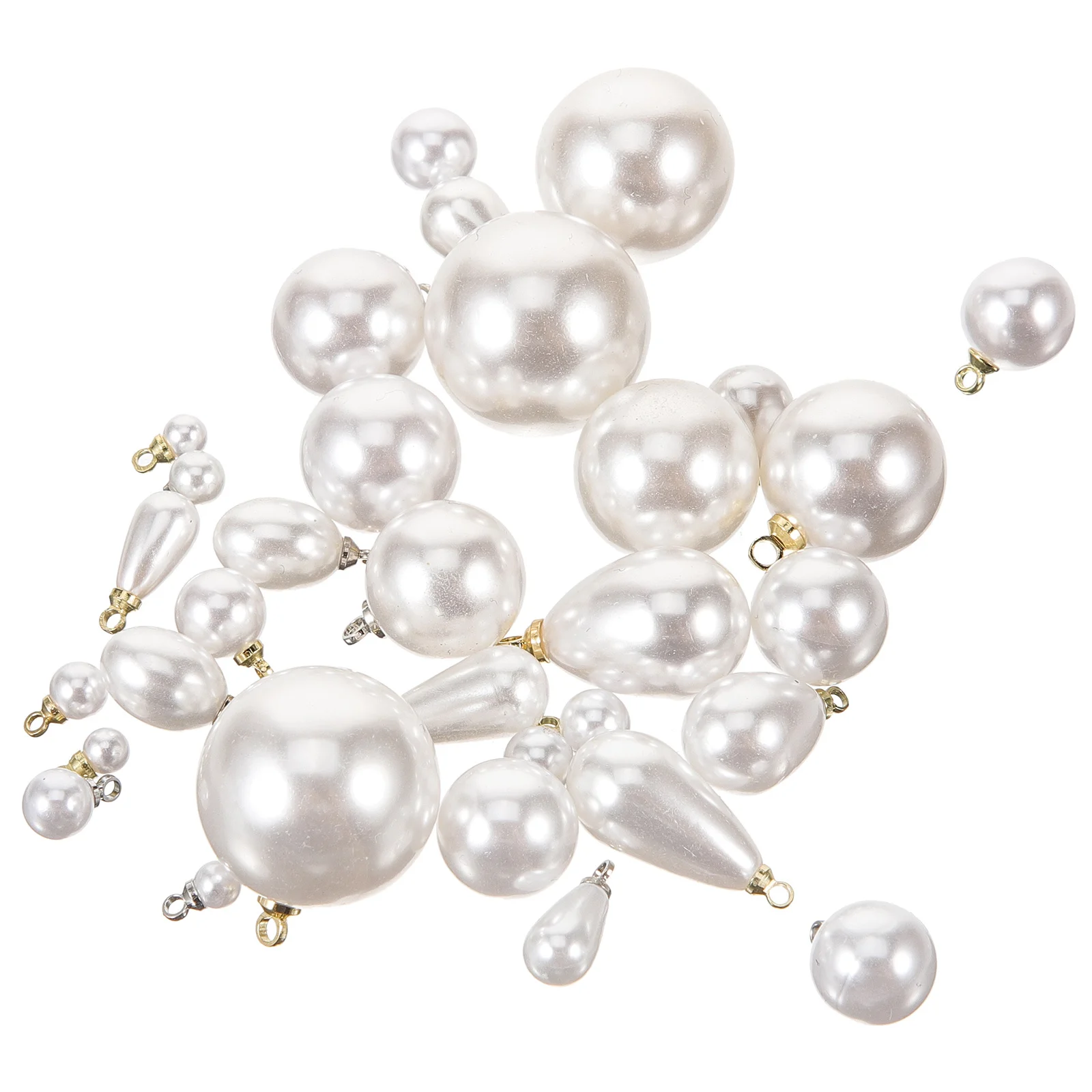 

30 шт., подвесные ювелирные изделия с жемчугом, подвески, ожерелье «сделай сам», браслет, серьги, подвески, креативные принадлежности для ювелирных изделий