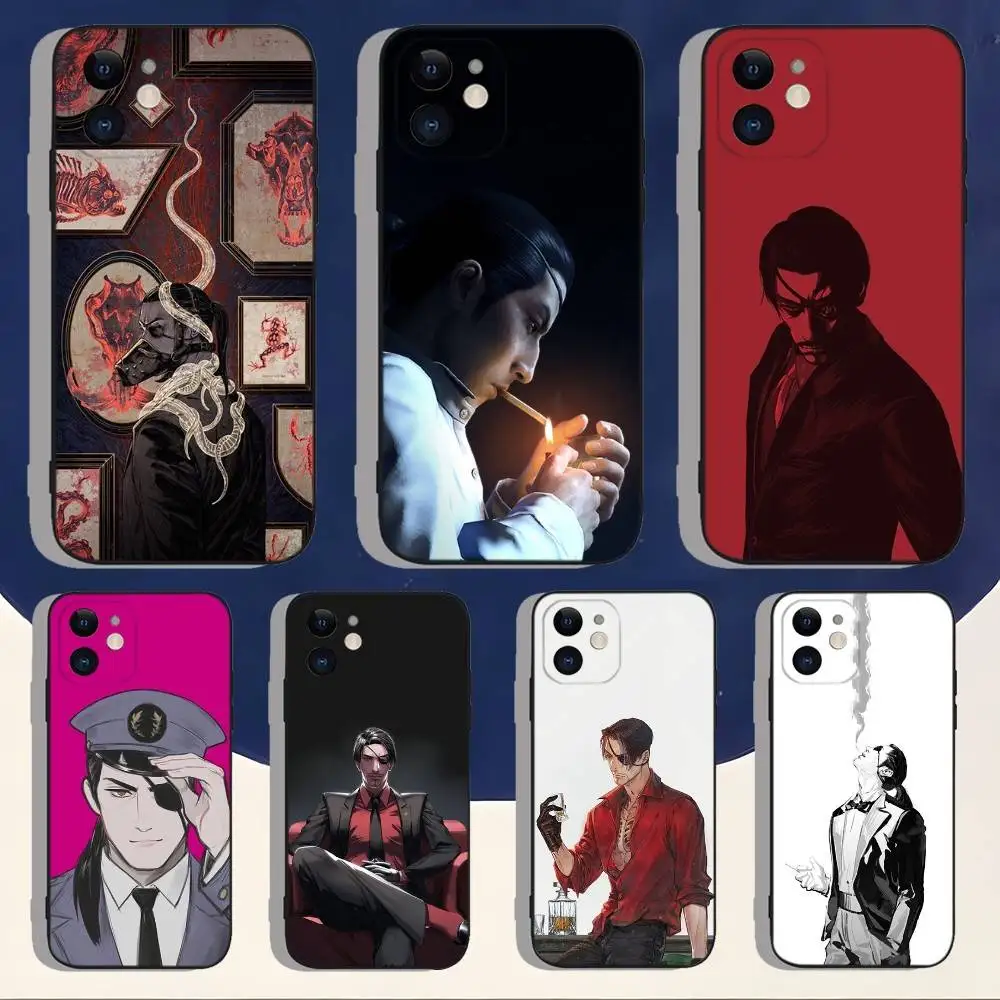 

Goro Majima Yakuza Phone Case For iPhone 16,15,14,13,12,11,Pro,Max,Plus,X,XS,XR,SE,8,7,Mini,Soft Silicone Black Case
