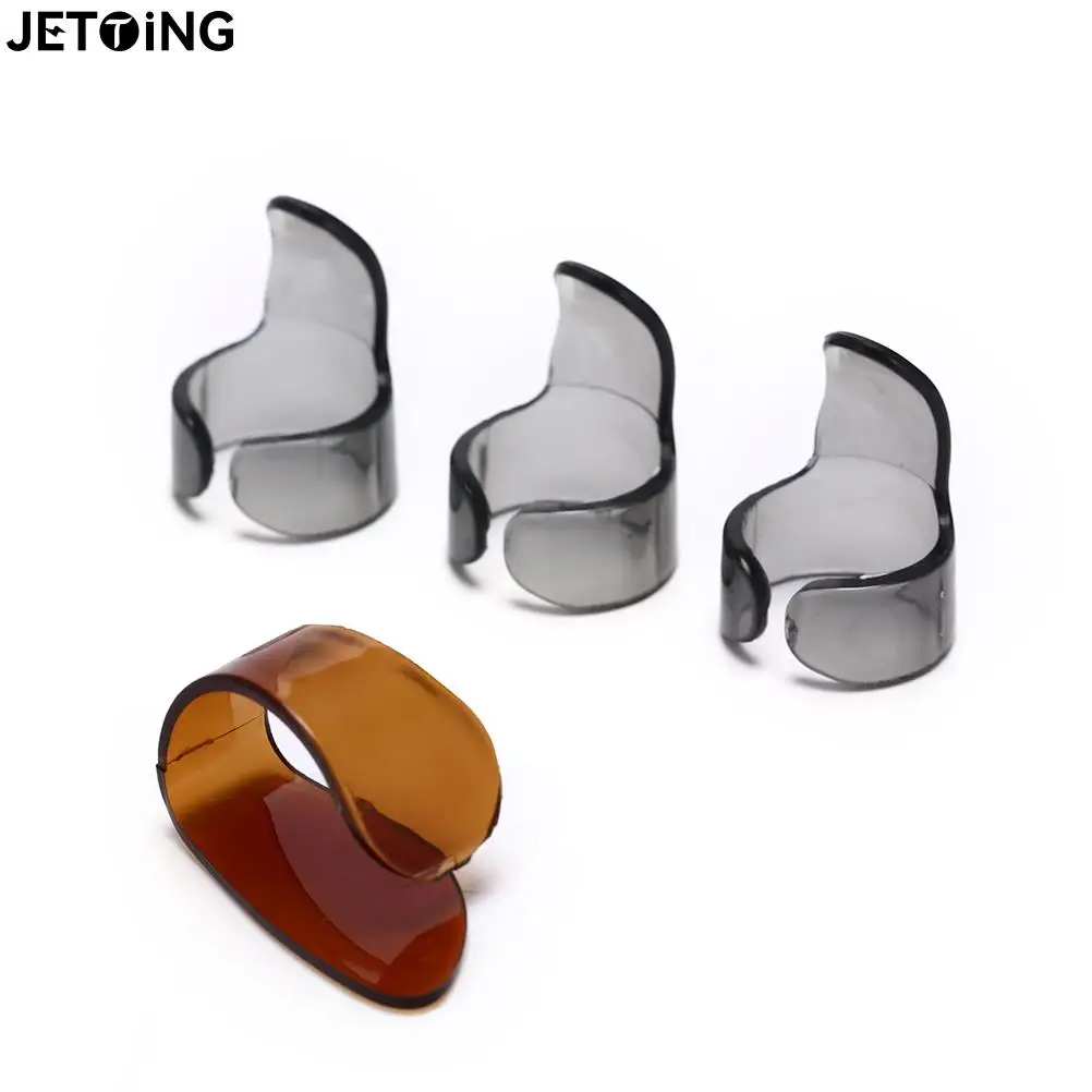 4 pçs/set Prático Cordas Da Guitarra Picks Plectrums Palhetas Polegar Dedo Unhas Acessórios Para Instrumentos Musicais