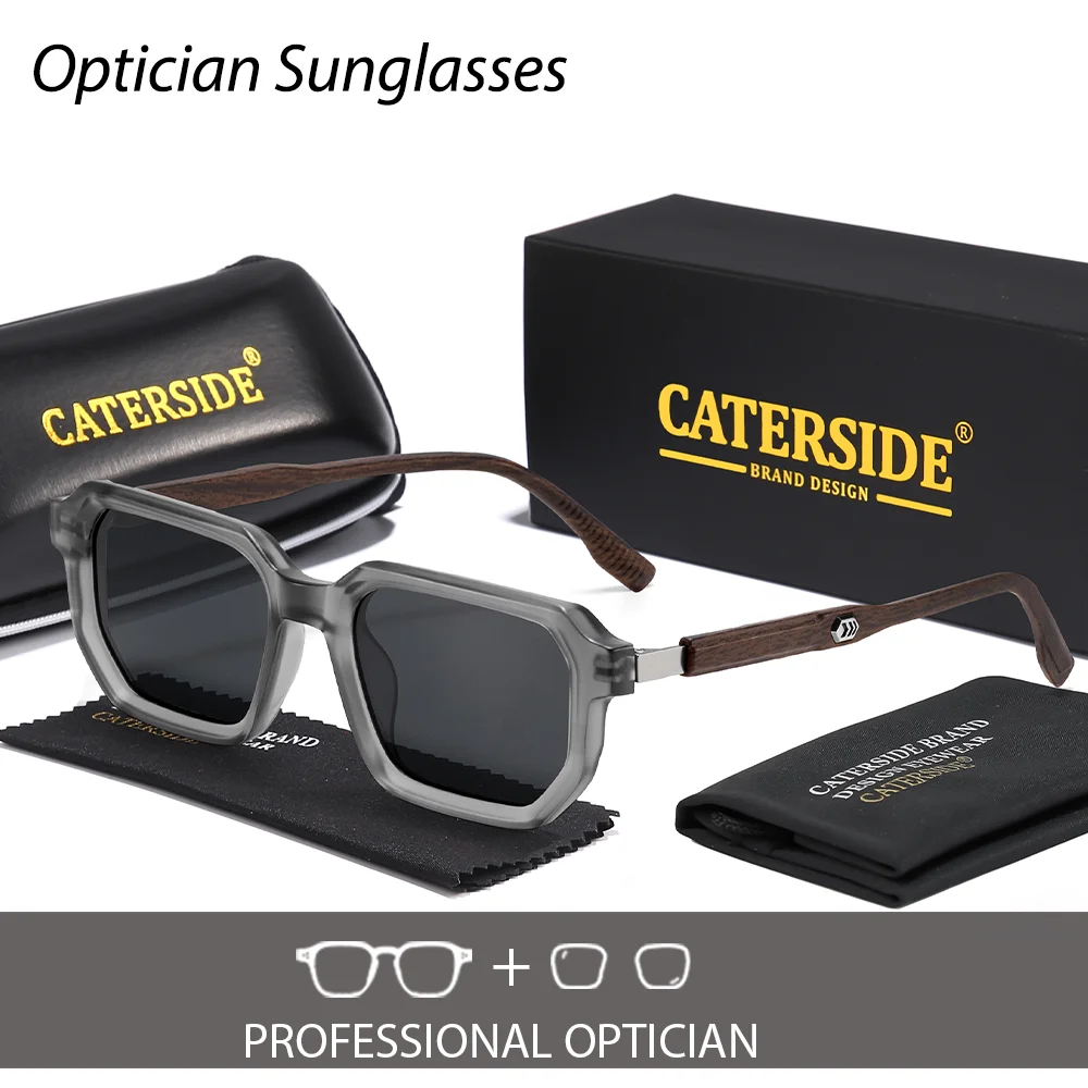 CATERSIDE جديد الرجال الرياضة النظارات الشمسية البصرية الاستقطاب مربع العدسات وصفة طبية نظارات المرأة تسلق الجبال نظارات UV400