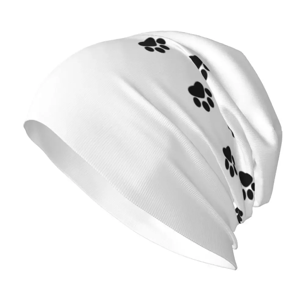 Dog Paw Animal Foot Prints Bonnet Hats Knitting Hats Cool Street Puppy Skullies Beanies Hat Unisex Warm Thermal Elastic Cap image 6