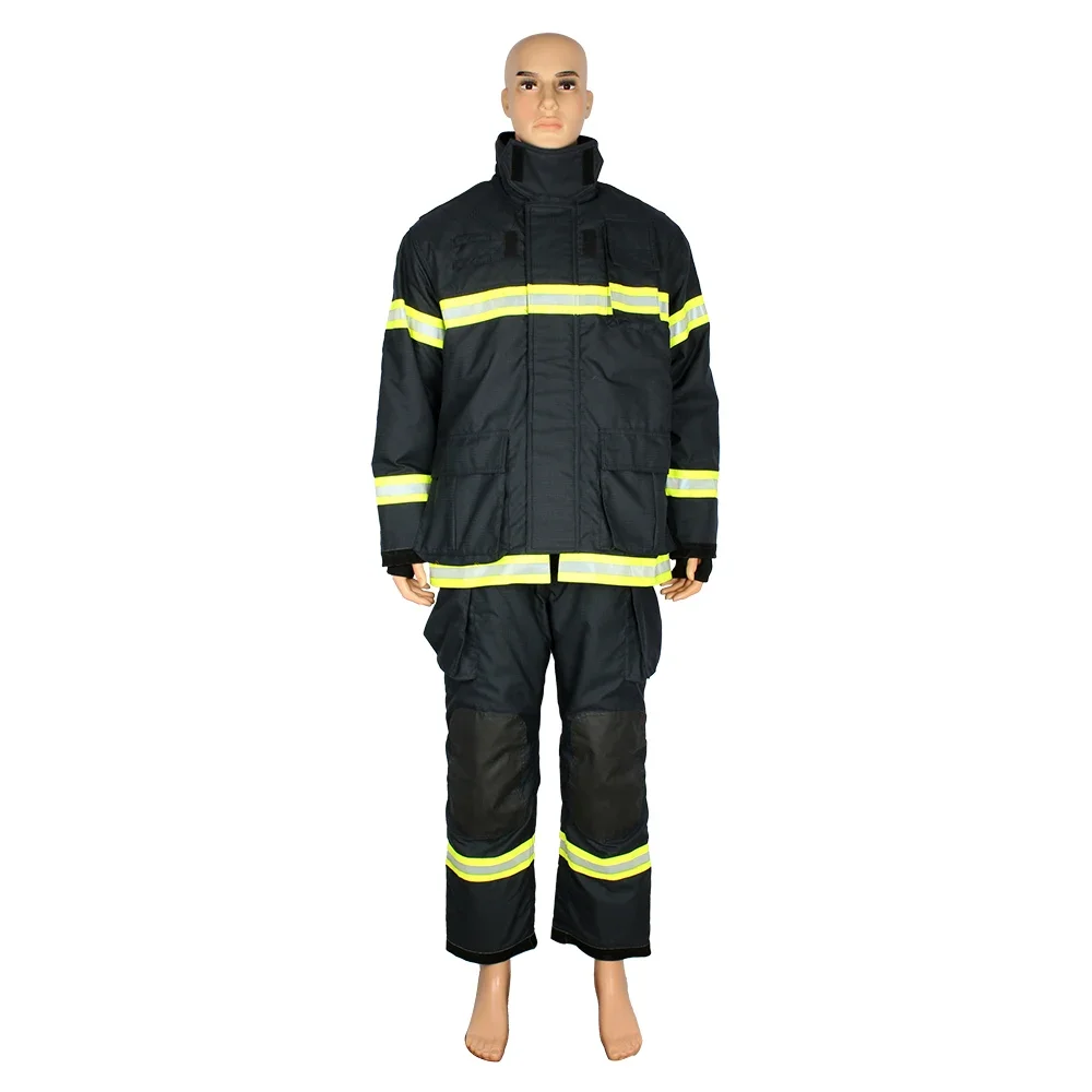 4 layers flame resistant fire gear dupont fireman suit firefighter jacket