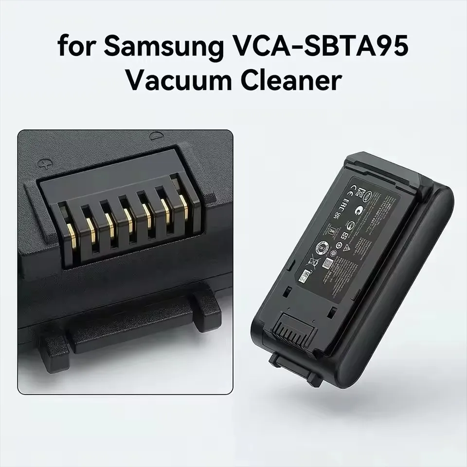 25.2V 5000mAh， Large capacity battery, for Samsung vacuum cleaner replacement battery VCA-SBT95 JET95 JET85 VS20A95823W