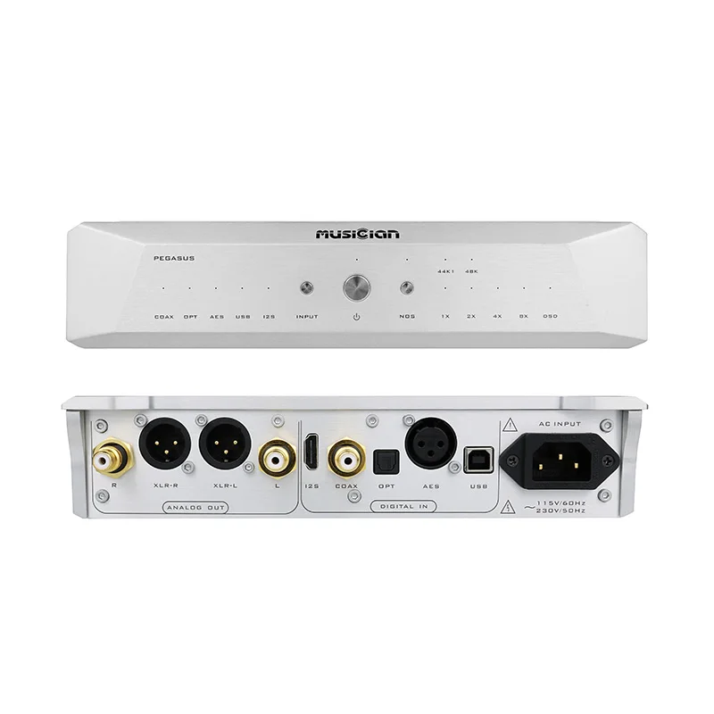 MUSICIAN Pegasus 32Bit/1536kHz 24Bit R2R DAC 6BIT DSD Balanced Resistance DAC Support DSD1024 SPDIF Receiving Scheme R2R Decoder