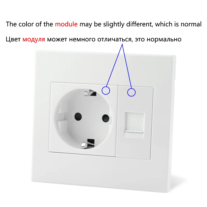 CR1 Series - Wall Socket EU Socket France Brazil Spain Socket Type C USB 3.0 TV CAT6 Internet Socket HDMI Jack DIY Socket