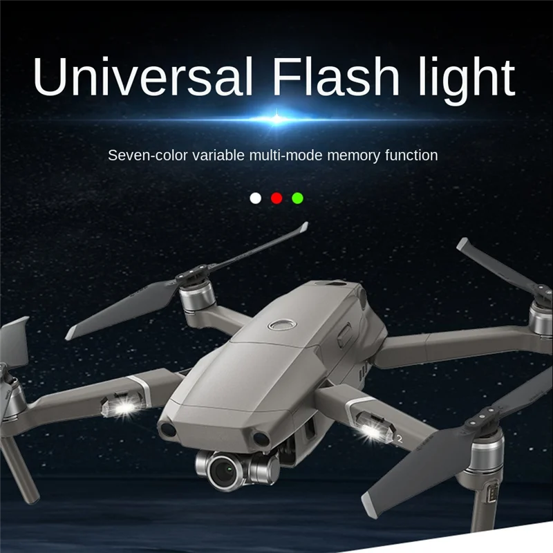 2 Pcs 7 Colors Drone Strobe Light USB LED Anti-Collision Bike Tail Drone Night Fly Mini Signal Flashing Warning LightN01R