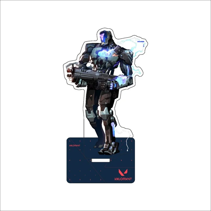 Game Valorant Anime Jett Omen Sova Sage Acrylic Stand Model Figure Cosplay Plate Fans Keychain Desk Decor Plate Gift