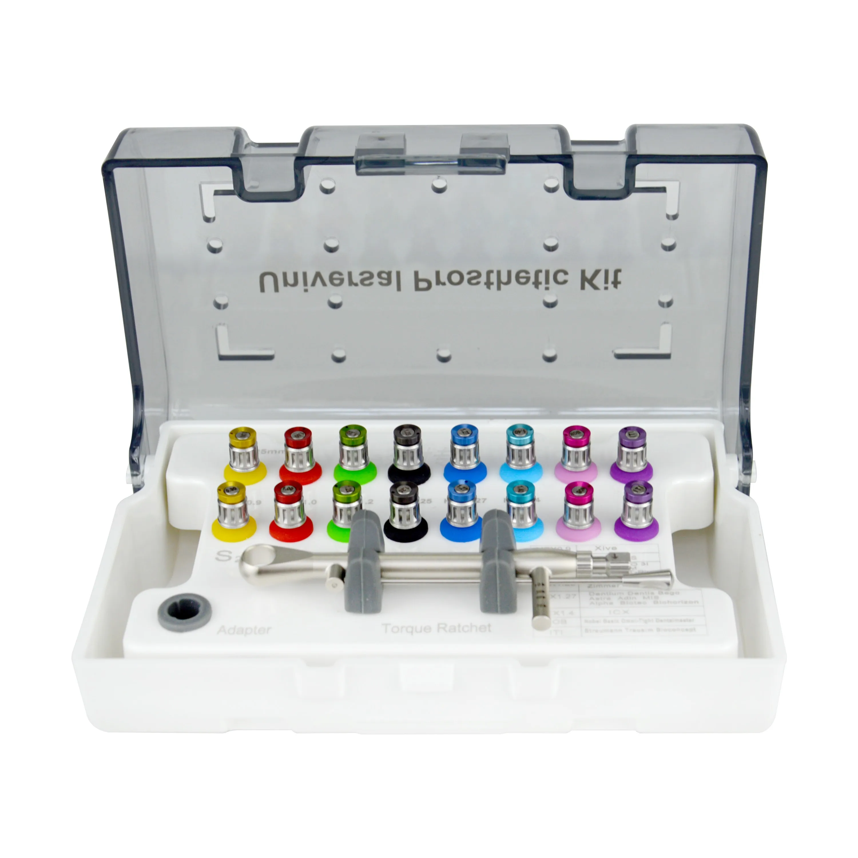 

135℃ Disinfection for Repeated Use Dental Implants,Torque Wrench,Ratchet 10-70N*CM,with Drivers & Wrench Kit 16 Screwdrivers
