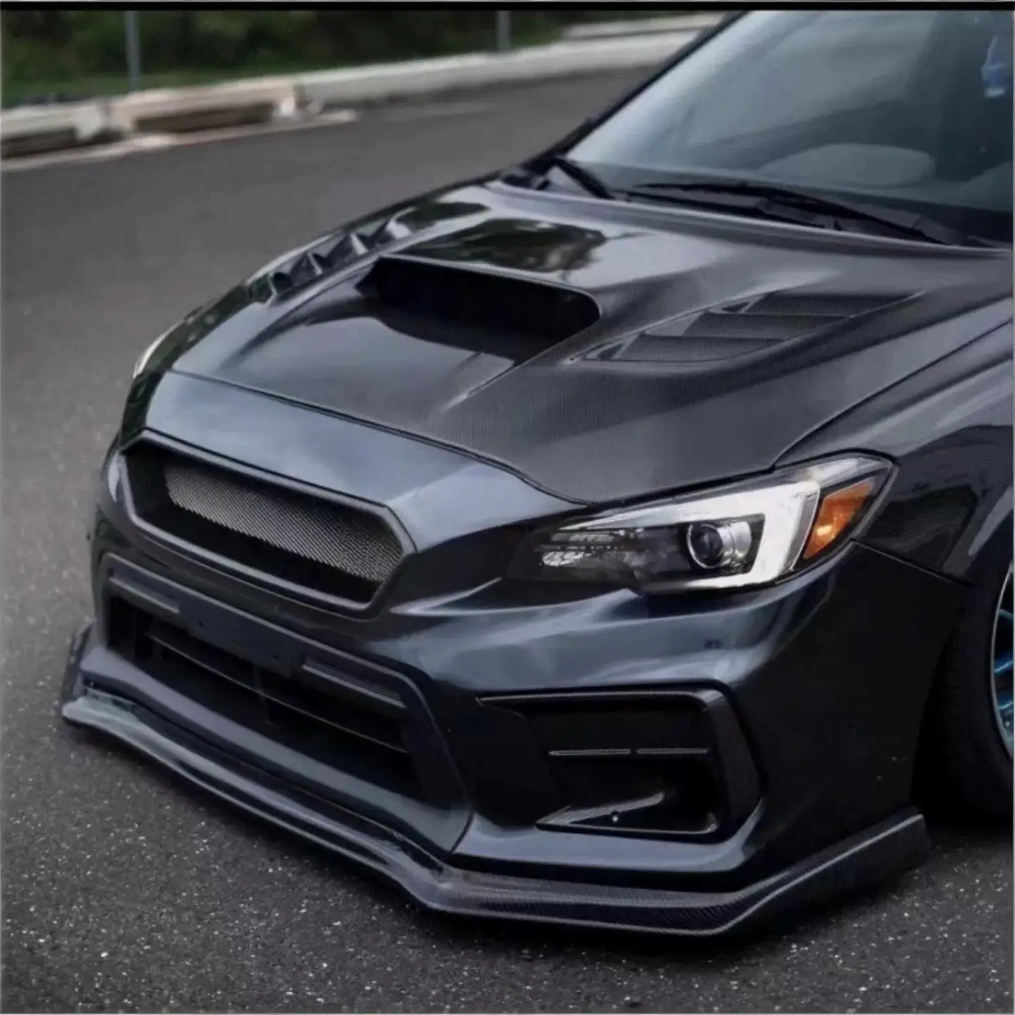 Carbon Fiber engine cover for Subaru Impreza 11th STI WRX 2015-2023 Modified hood bonnet Body Kit Car Accessories