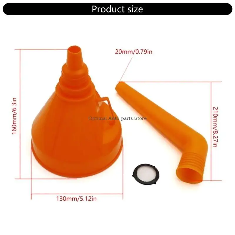 Oil Funnel Universal Household Multifunction Funnel Flexible Draining Tool Portable Wide Mouth Oil Funnel for Car Auto - Image 6