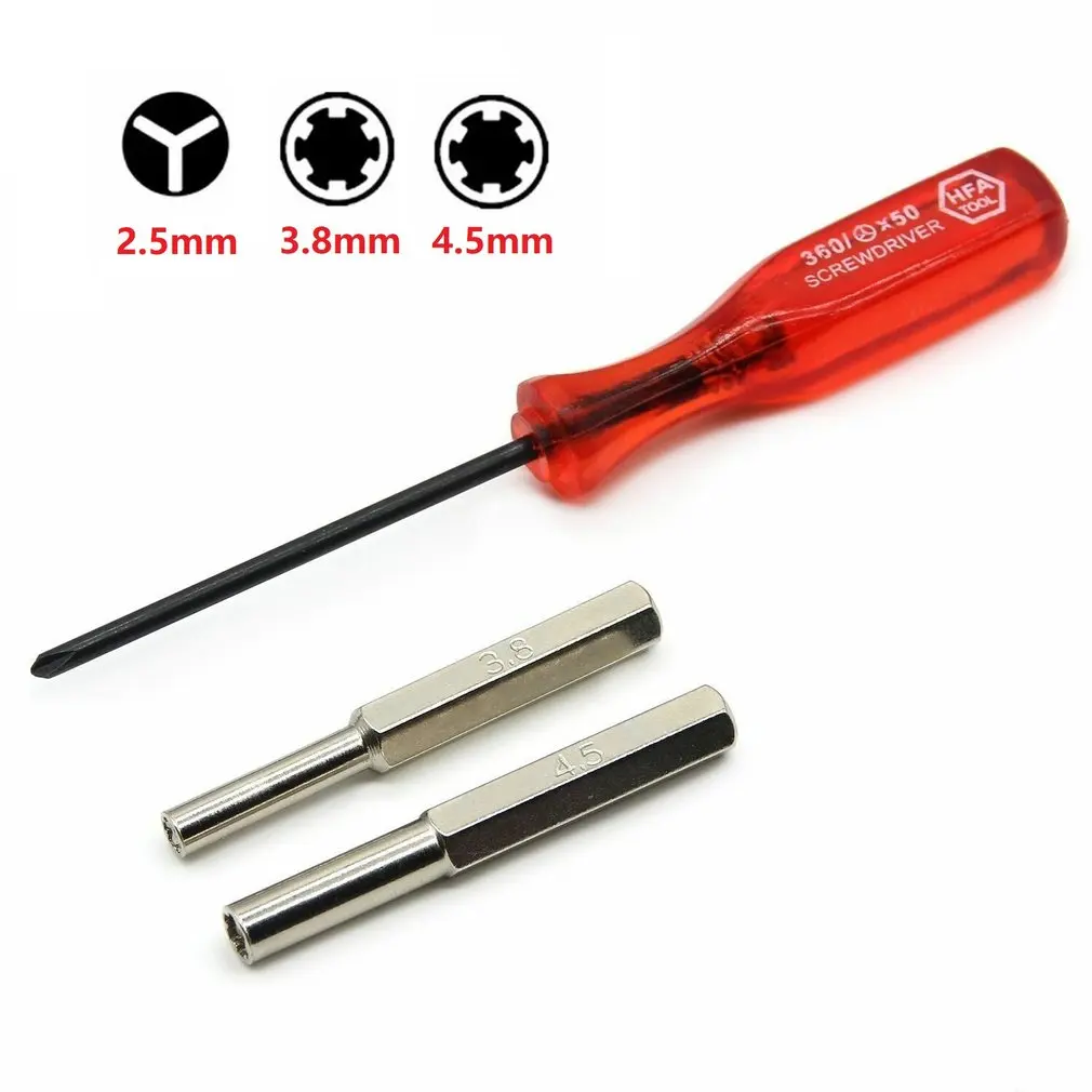 3.8mm 4.5mm Tri-wing Security Bit Screwdriver For Nintend For NES For SNES For N64 For Game Boy For SEGA Set