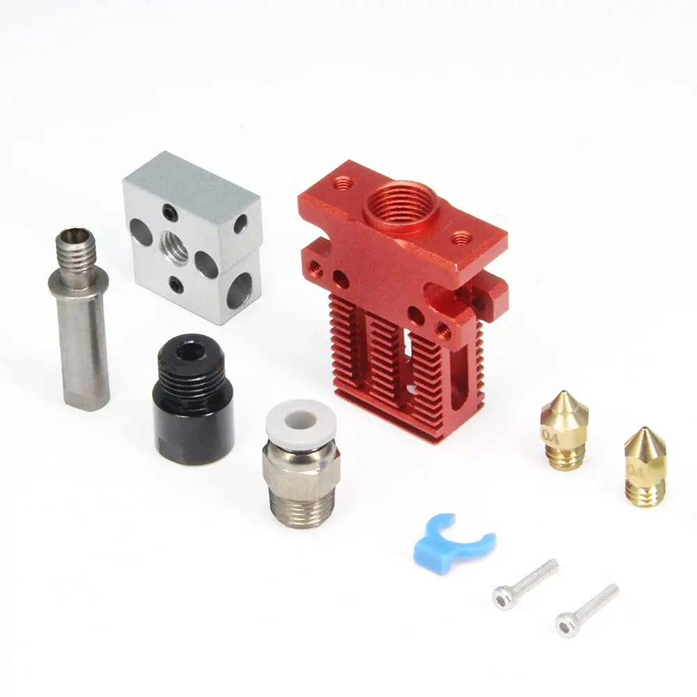 مجموعة Creality CR-6 SE Hotend، مجموعة فوهة Hotend من سبائك الألومنيوم، مع فوهة MK وجورب من السيليكون للطابعة ثلاثية الأبعاد CR-6 SE