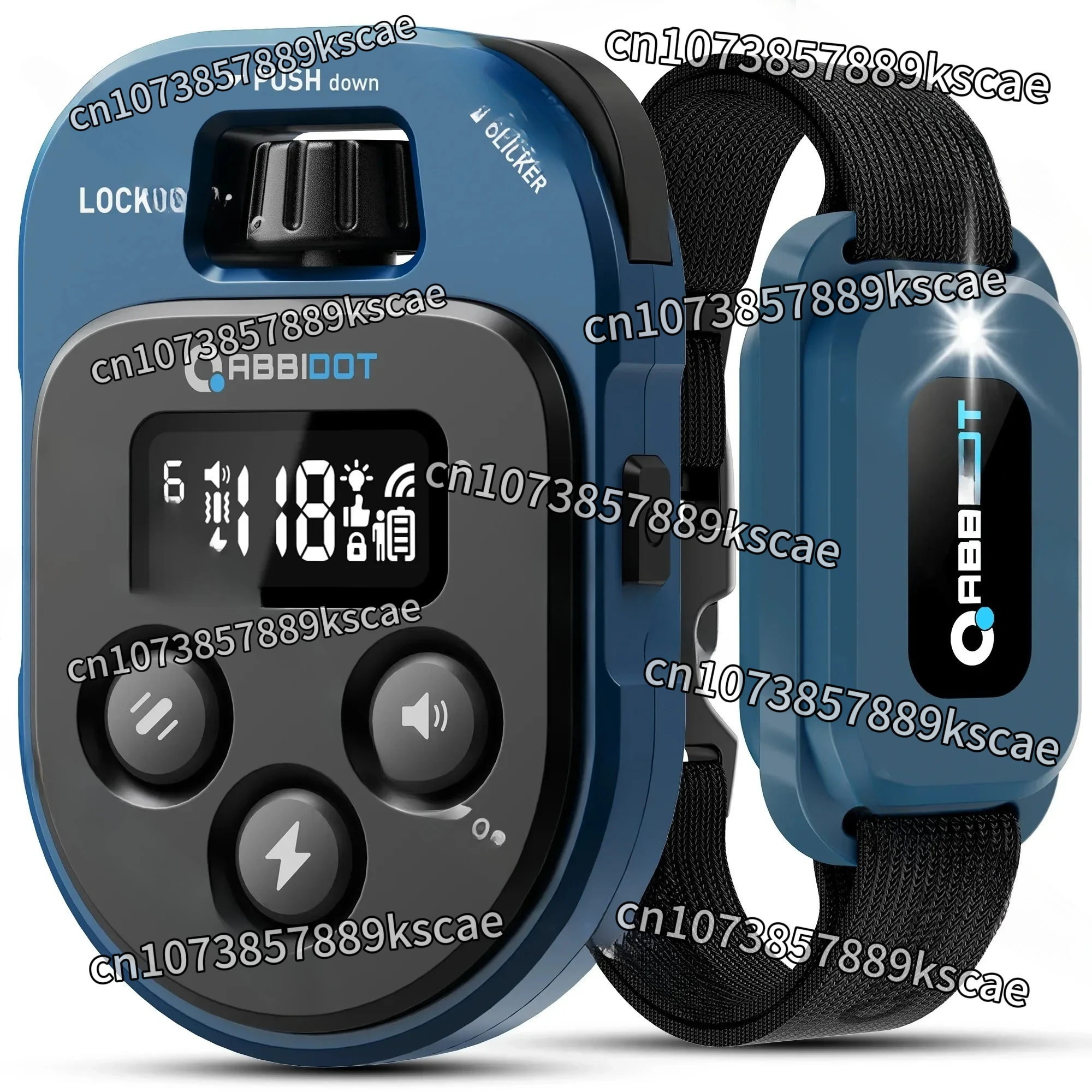 

ABBIDOT T60 Dog Training Collar 2 in 1 Strap With E-clicker Electric Shock 4100ft 1250m Waterproof 118 Levels 2024 New Version