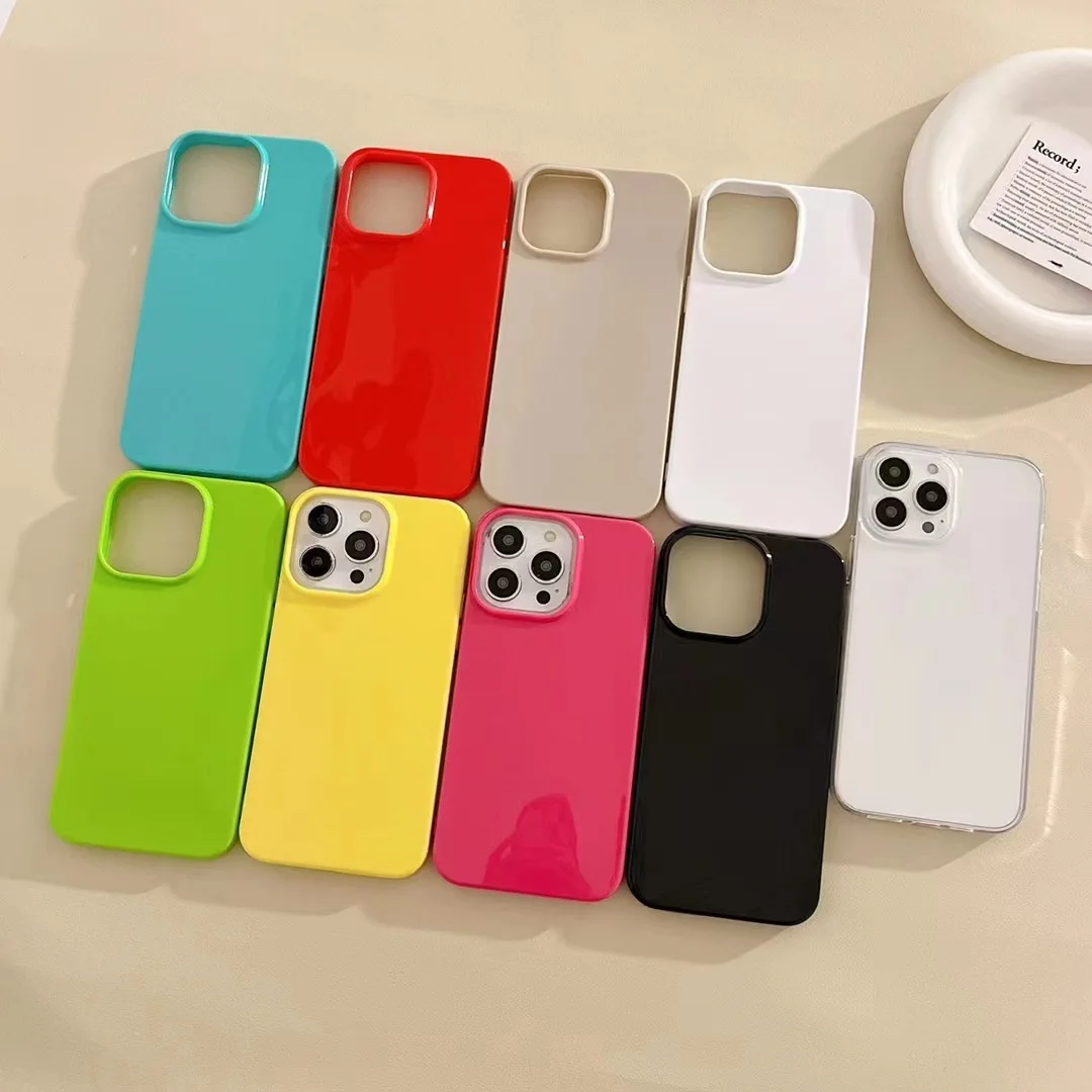 Smooth Jelly Color Case For iPhone 15 14 13 12 11 Pro Max X S XS Max XR  Soft TPU Cover Skin