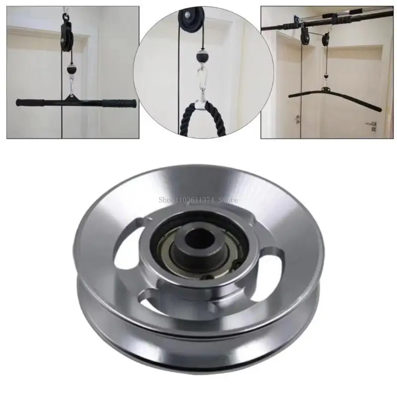  Gym Pulley Wheel, Pulley Wheel Firm Bearing Pulley Wheel Replacement Gym Equipment Part for Gym Fitness Cable Machine