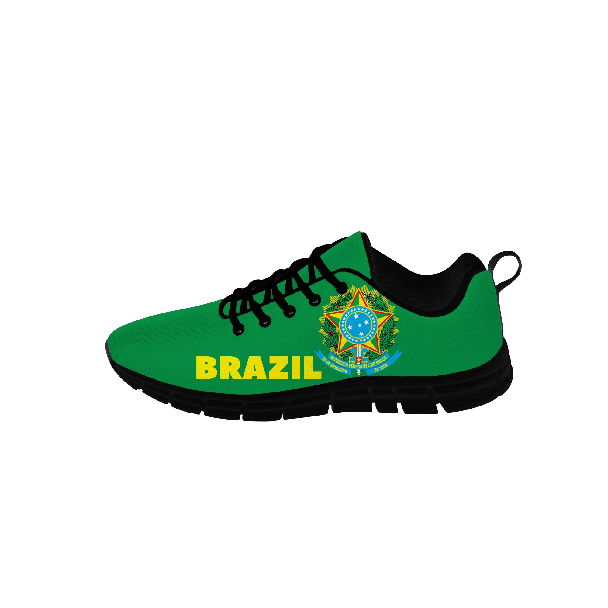 Brazil Flag Low Top Sneakers Mens Womens Teenager Casual Cloth Shoes Canvas Running Shoes 3D Printed Breathable Lightweight shoe