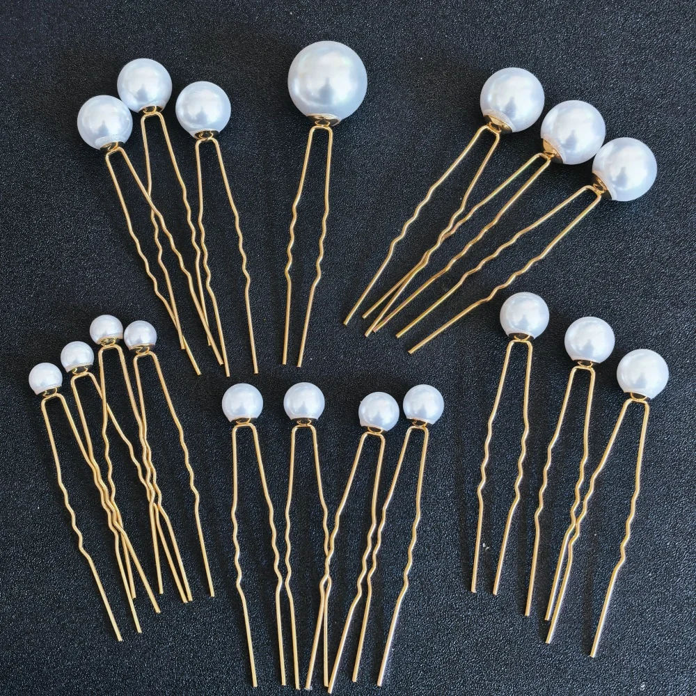 Fashion Pearl Hair Clip Pins For Women Girls Wedding Bride Hairpins Luxury Barrettes Bridal Hair Pins Decorate Hair Accessories image 3