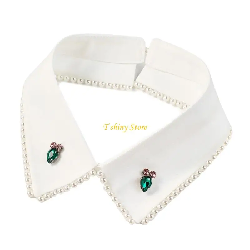 N58F Luxury Detachable Neckpiece For Dresses Blouses Lightweight Breathable Design