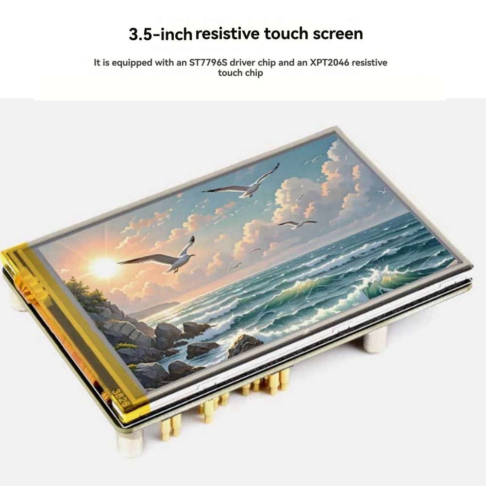 SCLS  3.5 Inch RPi LCD Touch Display 320x480 Resistive Touchscreen for Pico2 RP23502040 Development Board
