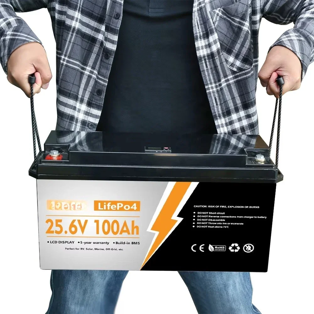 ISPS200-24 12V/24V 100Ah/200Ah Lithium Iron Battery Pack Rechargeable 6000 Cycles Solar & Home Use