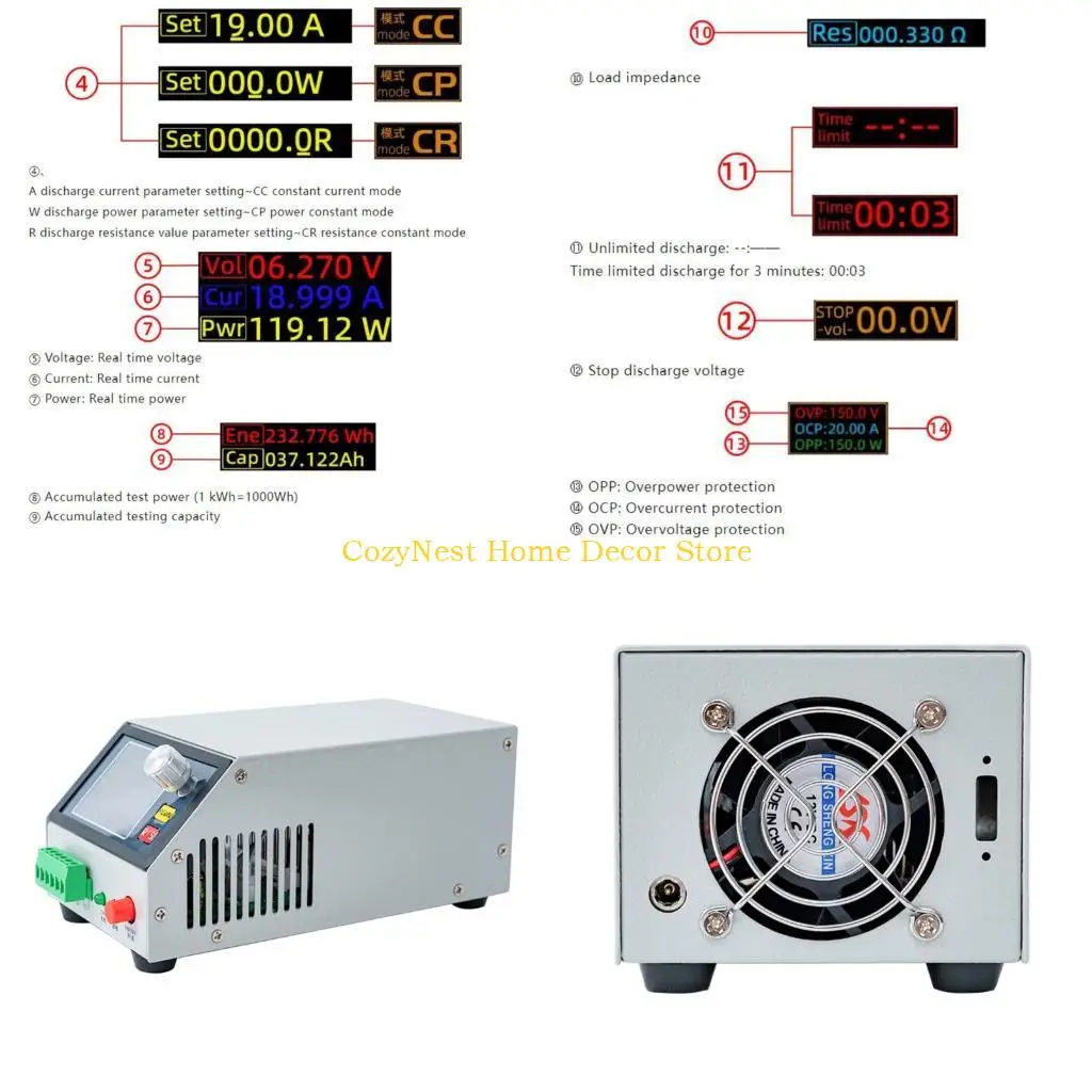 92MF 20A 150W Battery Capacity Monitor For Accurate Current And Power Measurement