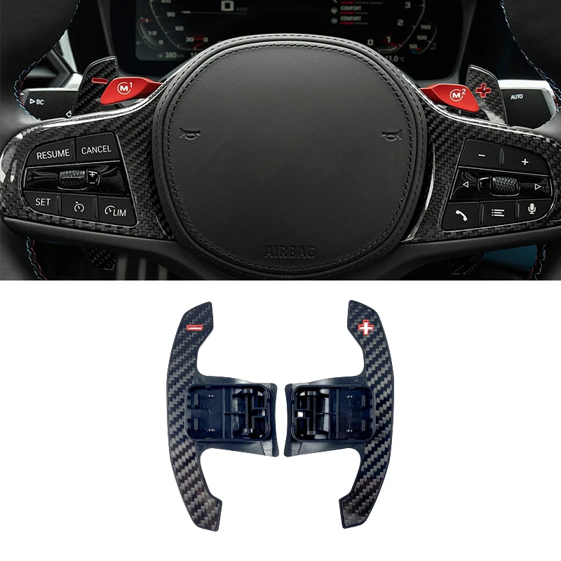 Carbon Fiber Steering Wheel Paddle Shifter Extension For BMW F20 F06 F13 F15 F16 F34 F44 F90 F82 F83 87 Shift Gear Paddle Blade