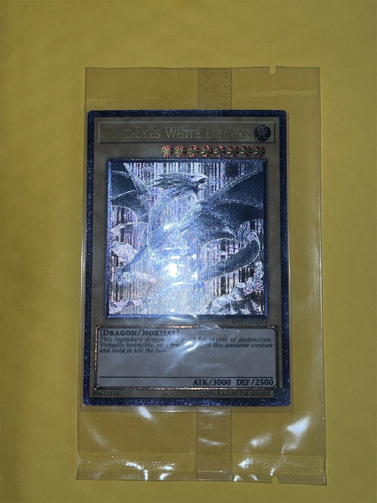 Yu-Gi-Oh OCG  Blue-Eyes White Dragon  MVPI-ENSV4  Magia Series Children's Gift Collection Board Game Toy Card (No-Original)