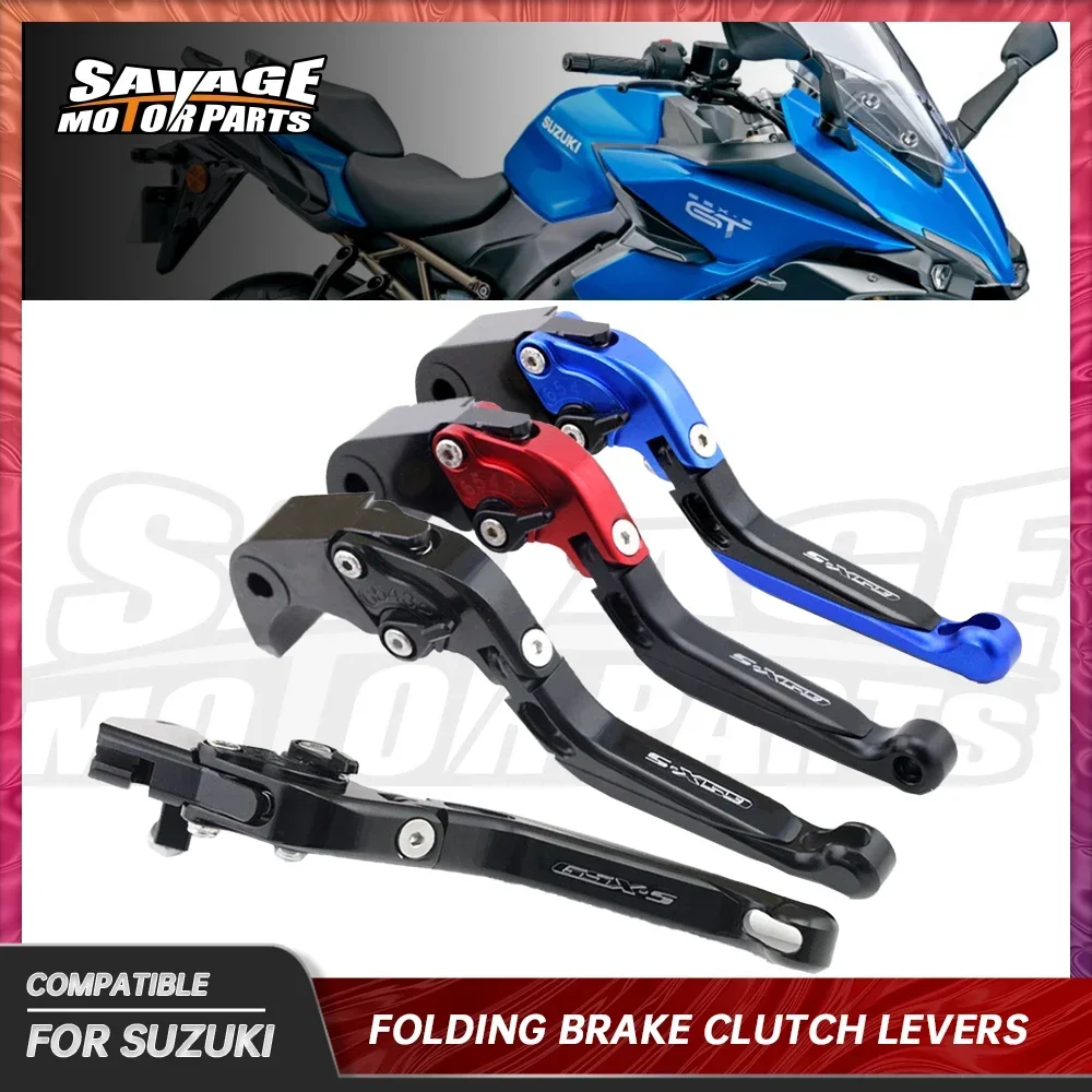 Folding Brake Clutch Lever For SUZUKI GSX-S 750 950 1000F/S Katana 2015-2024 Motorcycle Accessories Handle Extendable Adjustable