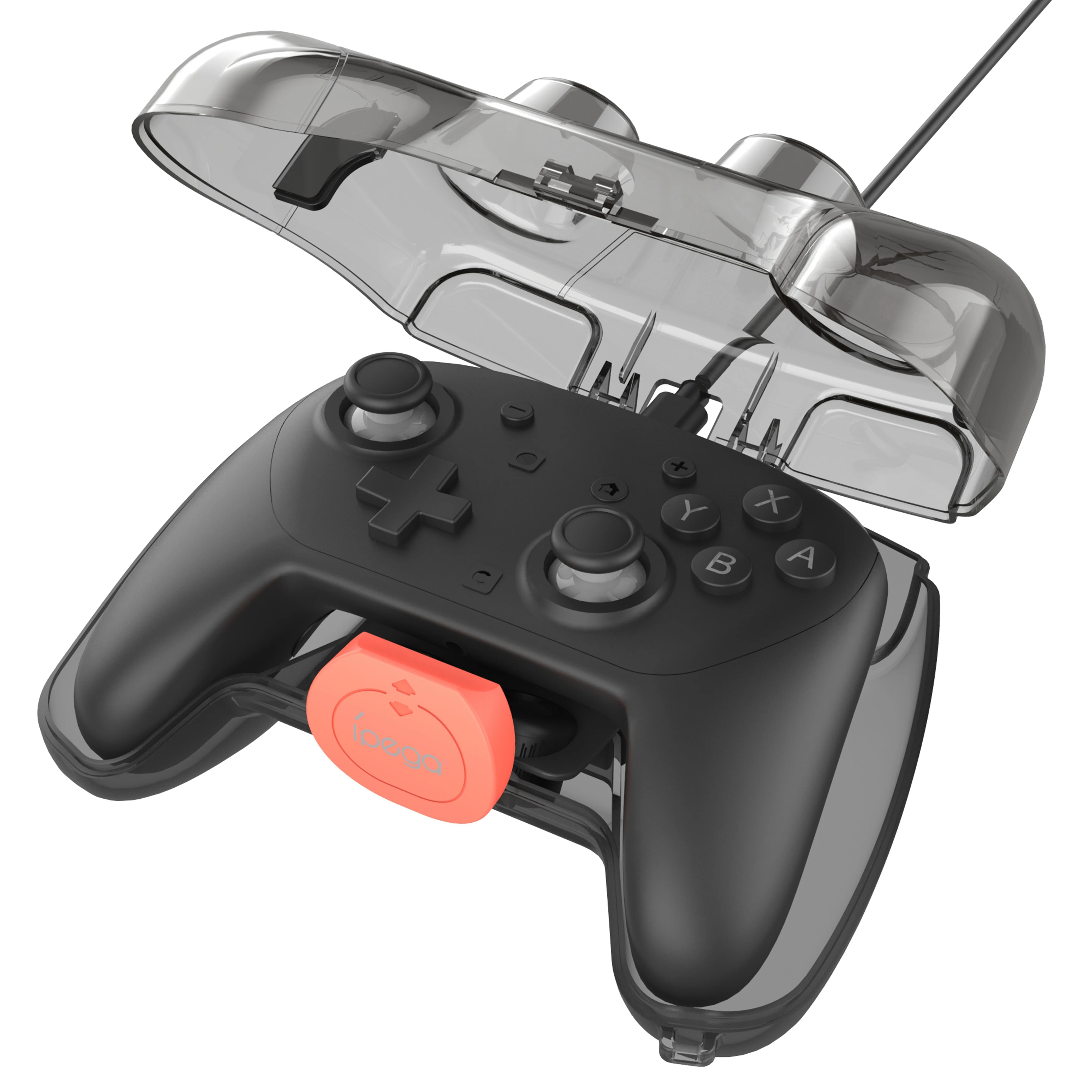 حافظة حماية شفافة IPega PG-SW2232 لوحدة التحكم Switch 2 Pro، مقاومة للصدمات/الغبار/الخدش مع منفذ شحن