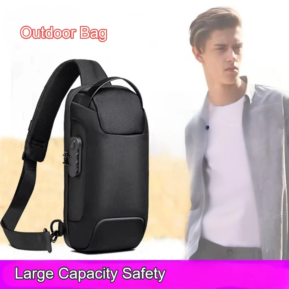 

Стильный безопасный рюкзак для улицы, повседневный стиль, легкая сумка для походов, альпинистов, достаточная вместимость, безопасная сумка с кодовым замком