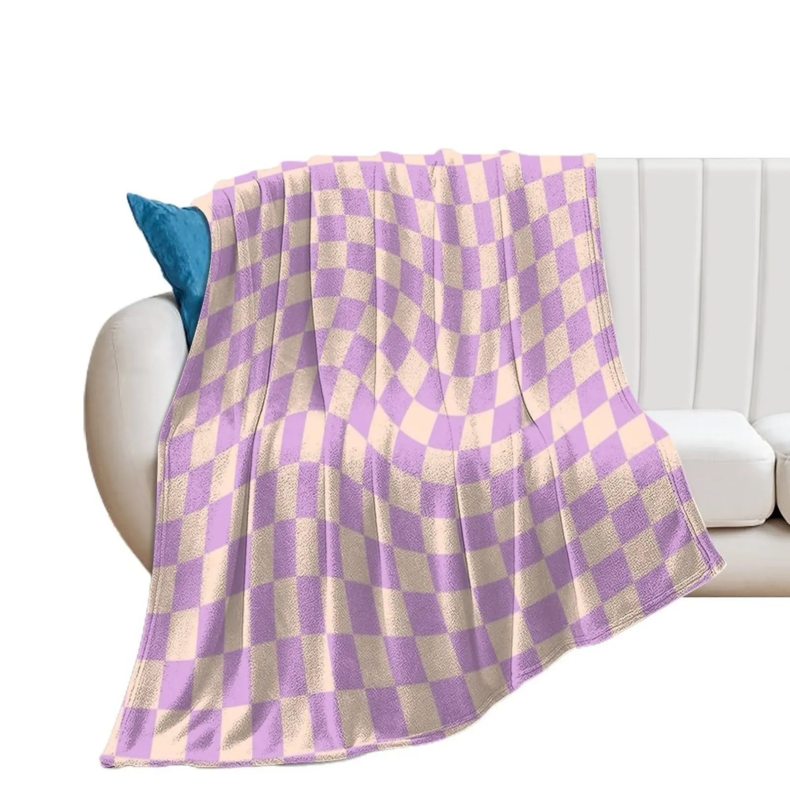 

Check V - Lilac Twist Throw Blanket for sofa Sofas sofa bed Thin Blankets