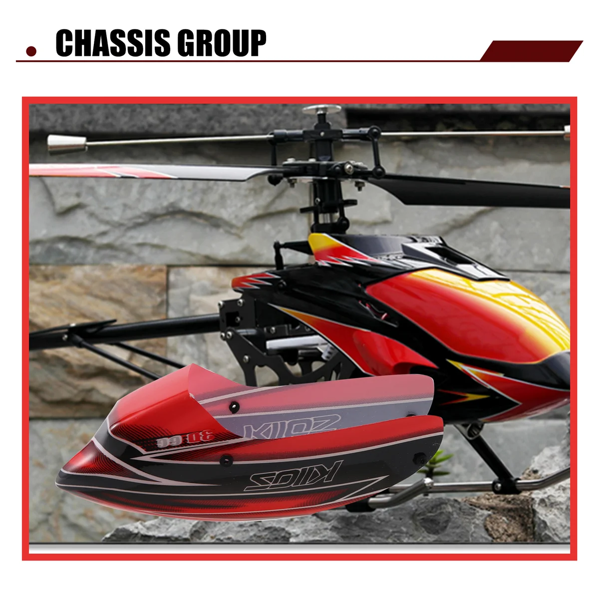 K110S.0003 Luifel Beschermhoes voor Wltoys XK K110S RC Helicopter Onderdelen Upgrade Onderdelen Accessoires