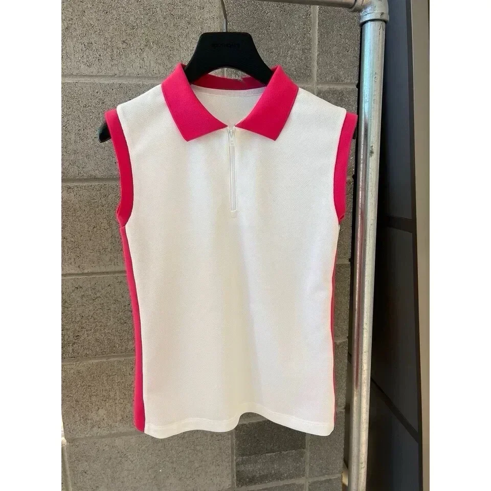 

Spring Summer New Golf Sleeveless T-shirt Fabric Thicker Women's Style