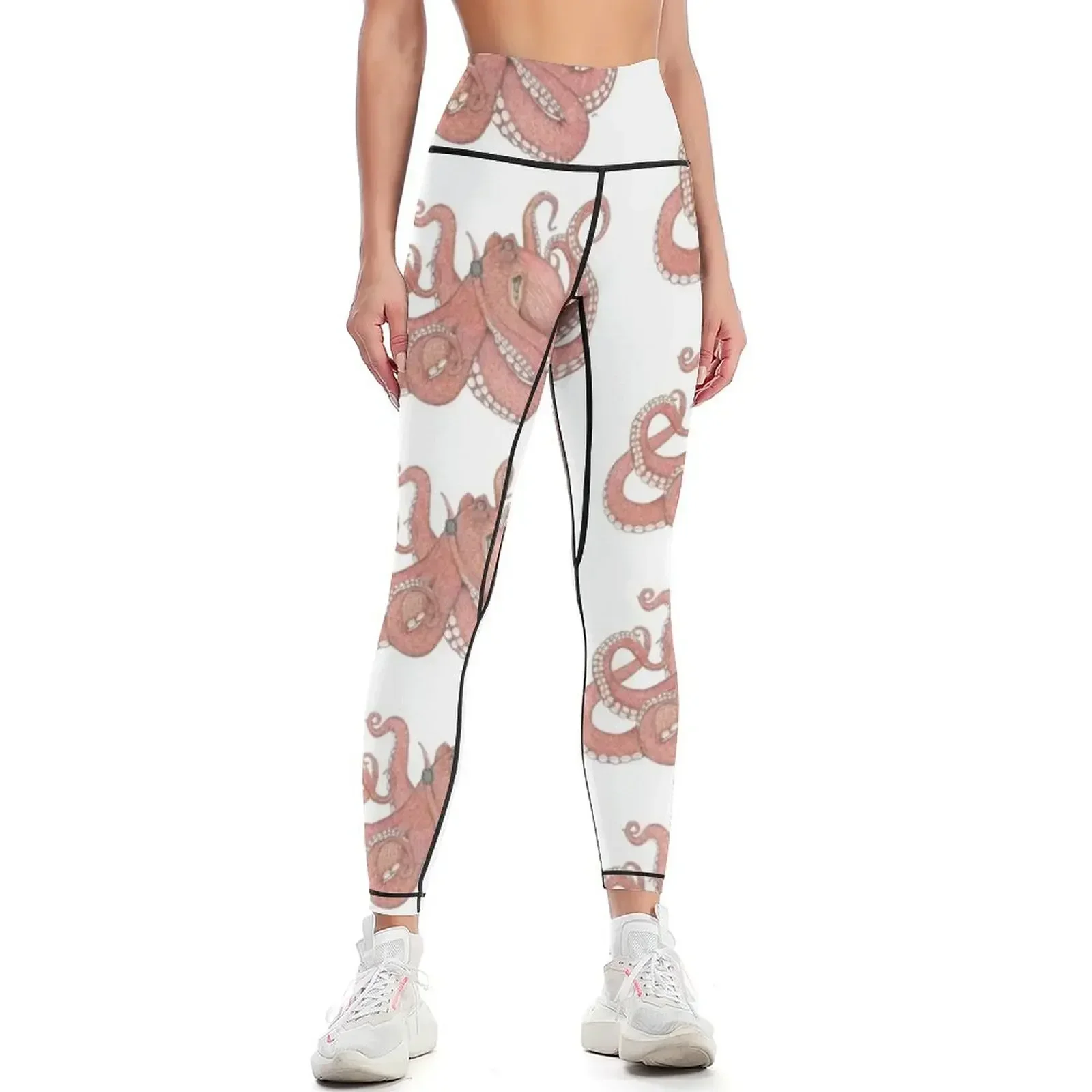 

Octopus Wearing a Dive Computer Leggings flared gym pants high waist Sports pants woman Womens Leggings