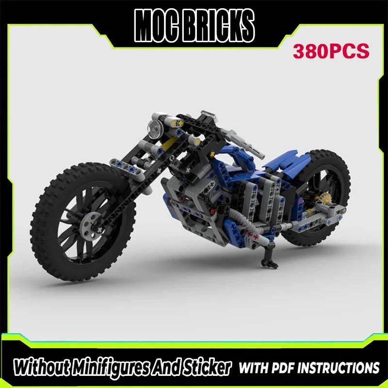 

City Car Model MOC Building Bricks American Custom Style Motorcycle Modular Technology Gifts Holiday Assemble Children Toys Suit
