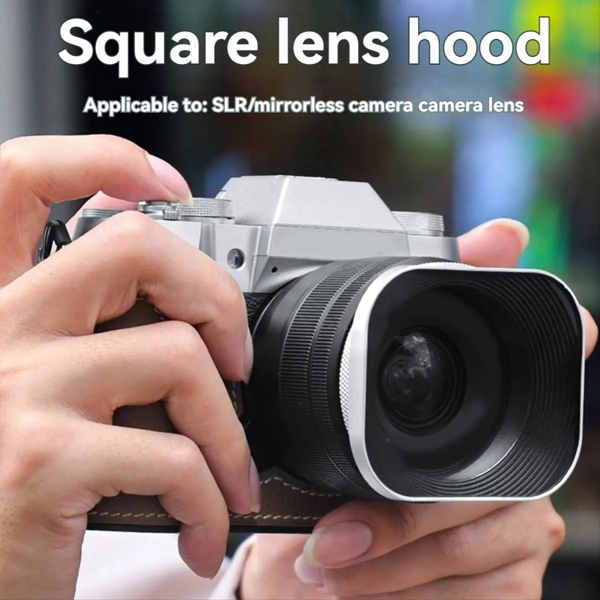 

M05K Square Mirrorless Camera Lens Hood 52mm Lens Hood for DSLR Camera Photography Accessories