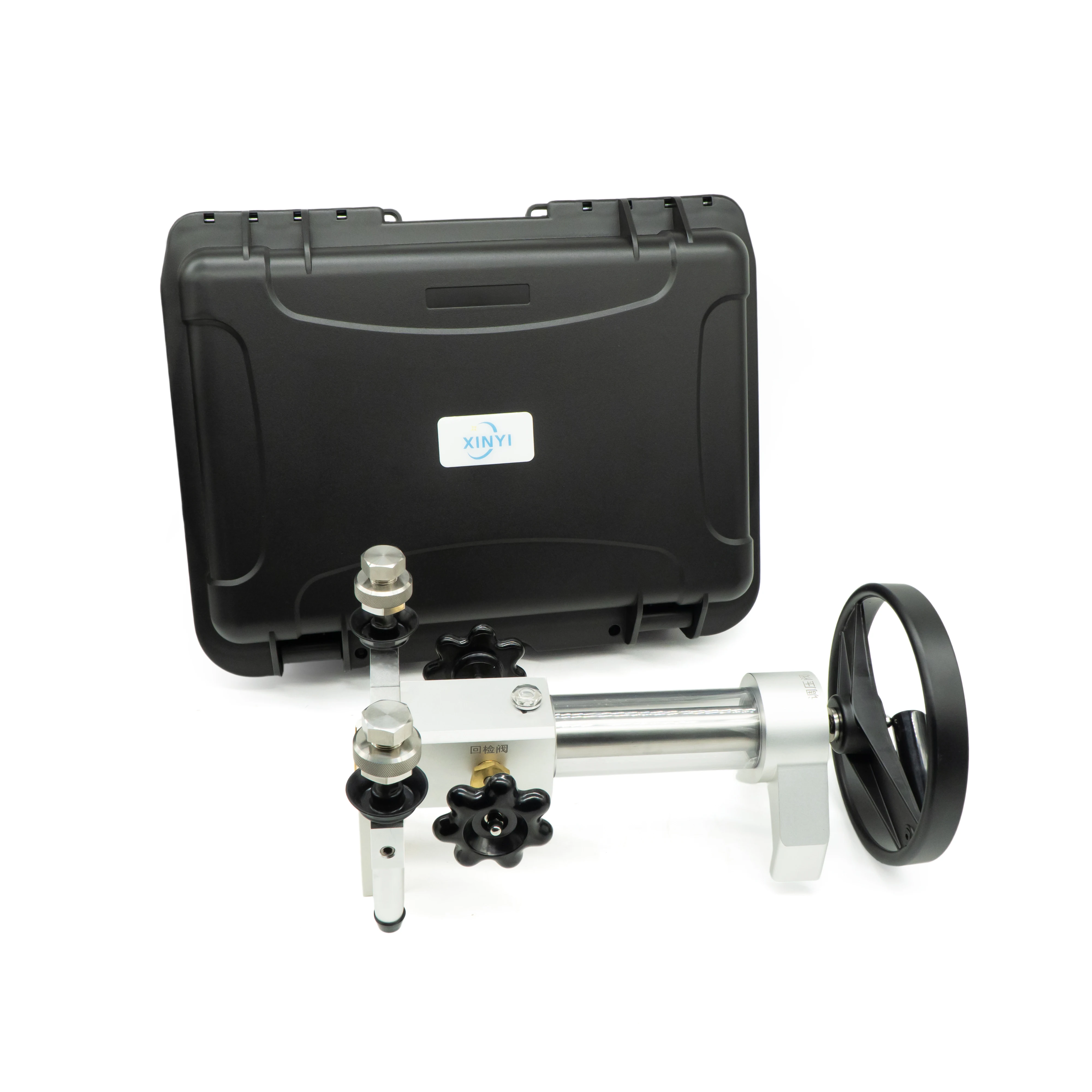 Portable Stainless Steel Pressure Calibration Pump Manual Hydraulic Tester 0-70Mpa Accuracy 0.05% Precision