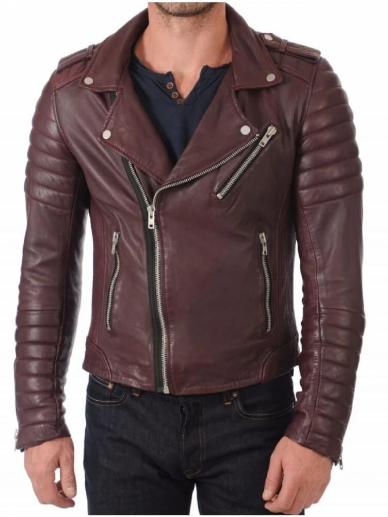 Genuine Real Leather Jacket Men Lambskin All Colors Men Leather Jacket