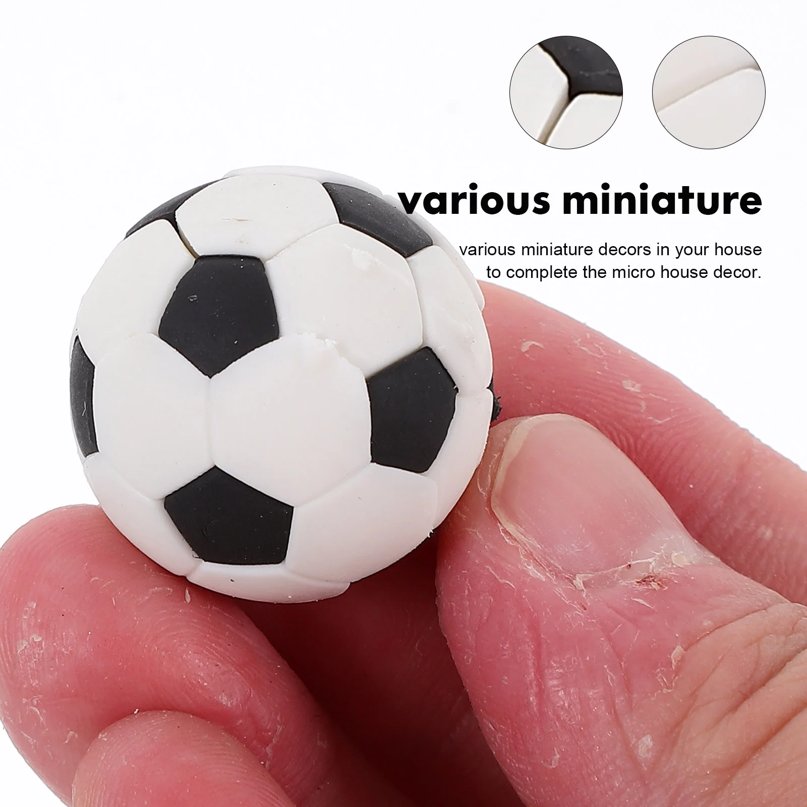 3pcs Mini Soccer for House Mini Sports Balls Tiny Soccer Balls Mini House Supply Mini Soccer Balls