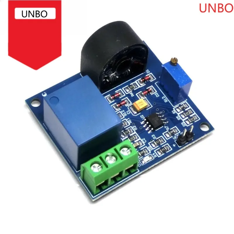AC Current Detection Sensor Module 5V 12V 24V Relay Protection Module 5A Over-Current Overcurrent Protection Switch Output