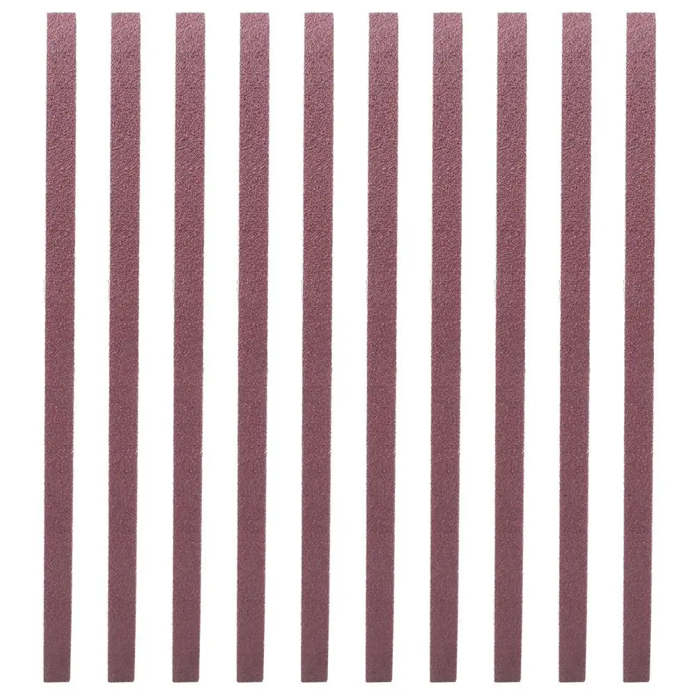 

10 Pieces 60 80 100 180 Grit Sanding Belt 533x9mm Aluminium Oxide Abrasive Band Strap Wood Polish Pad Fine Grit Kit