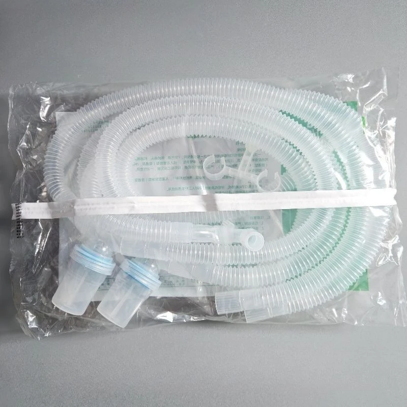 Disposable Anesthesia Breathing Circuit Double-Limb Corrugated Tube Water Trap Sterile Medical Ventilator Breathing Accessory