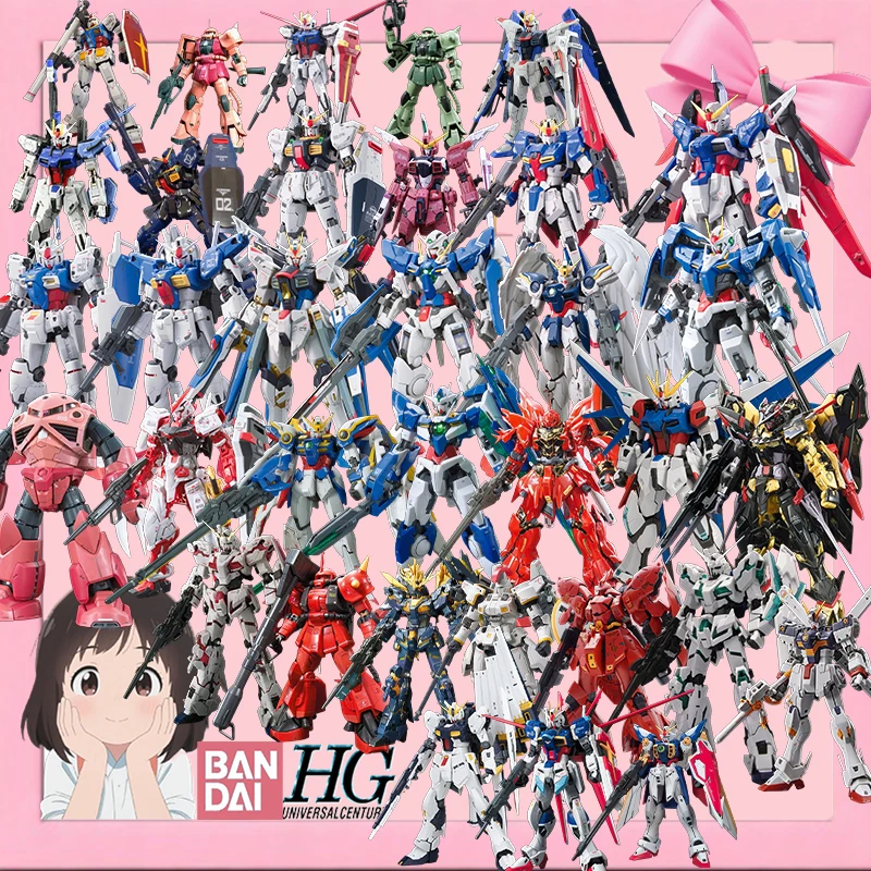 

Bandai Genuine RG Regular RX-78-2, Char's Zaku I, Air Combat Gundam, Mass Production Zaku II, Комплект модели Freedom Gundam для детей