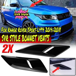 SVR Style Pair Bonnet Air Outlet Trim Decoration Cover For Land Rover Range Rover Sport L494 2014-2022 Hood air outlet