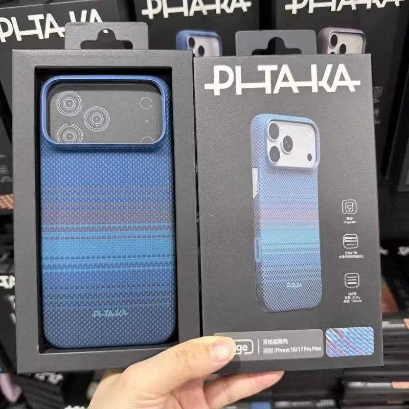 PITAKA Mountain 2.0 Is Suitable for IPhone 18 17 Pro Max Series Kevlar Magnetic Camera Button Carbon Fiber Phone Case Unique