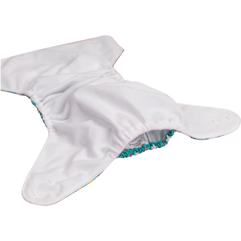 Washable Reusable Baby Cloth Diaper Pants, Single Row Snap Nappy Cover, Diaper Wrap for 1-3 Years Old Toddler