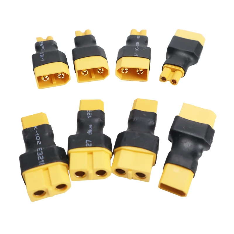 4pcs Parallel Adapter XT60 To XT30 Converter Connector Male/female Plug Conversion Replacement for Lithium Battery ESC Expand