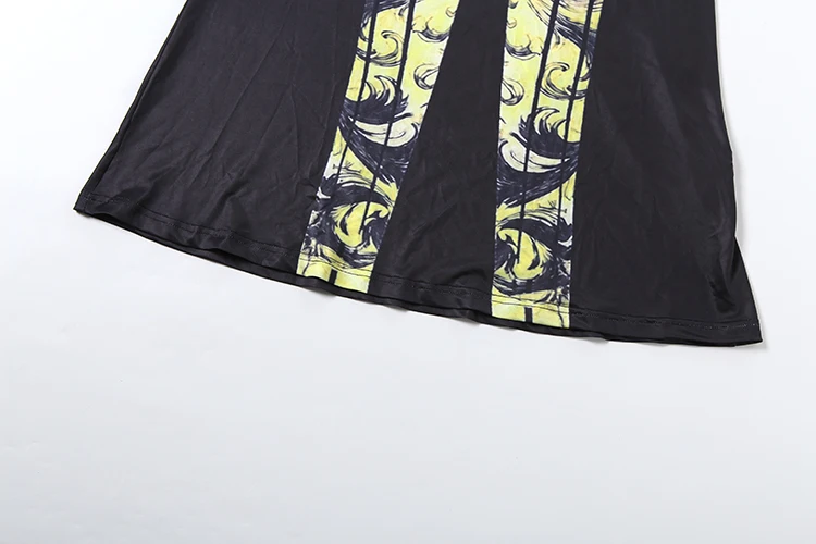 Weird Puss Sexy rückenfreies Kleid mit Kreuzmuster, Damenmode, Air-Print, tiefer V-Ausschnitt, hohle, ärmellose Passform, für Urlaub, Party, elegant, schick, figurbetont – Detail 10
