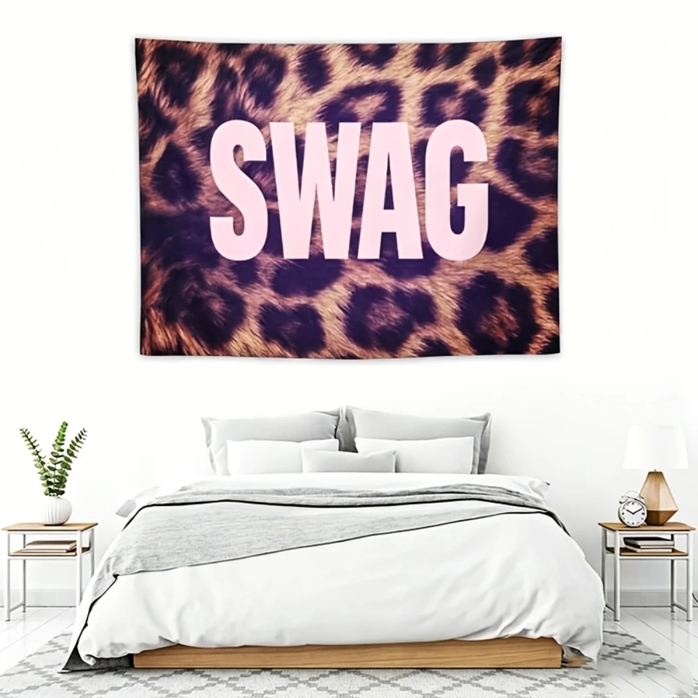 Y2K Street Style Slogan Print Wall Hanging Trendy Quote Tapestry for Teen Bedroom Dorm Aesthetic Home Decor Art - view 4